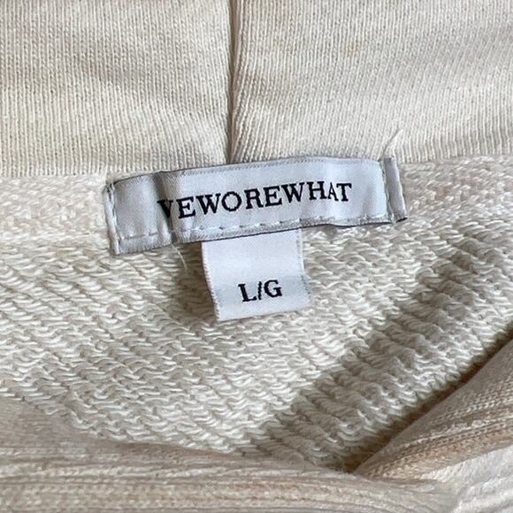 WeWoreWhat White Women Basic Hoodie Size Large - Picture 2 of 7